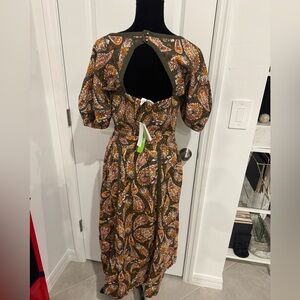 Sam Edelman Backless Paisley Dress - Multicolor